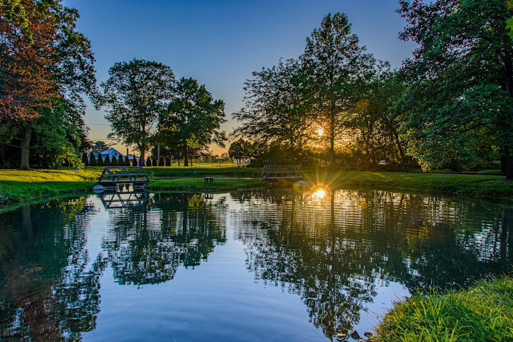 Fire In The Pond   Color Photography Art | Steve Rizzi Photography