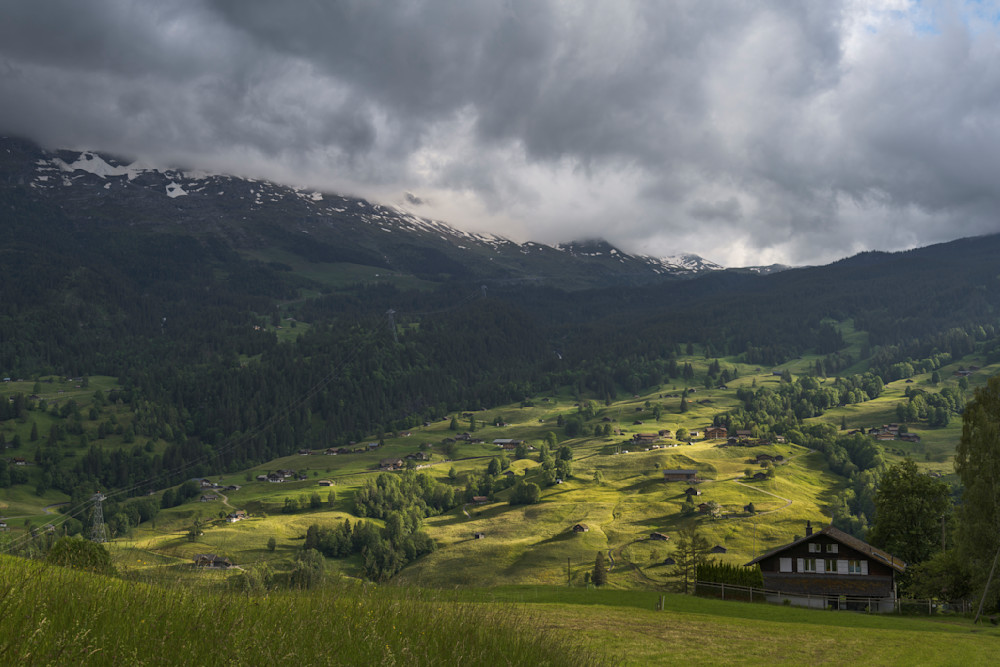 Swiss Alps-After the Rain, Evening Light