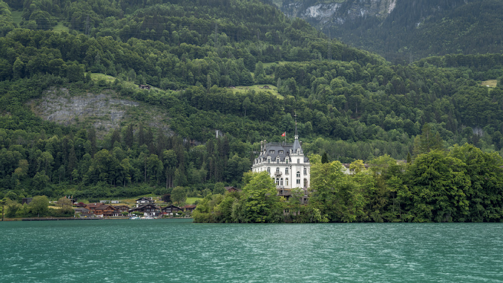 Swiss Lakeside Castle-Alpine Elegance