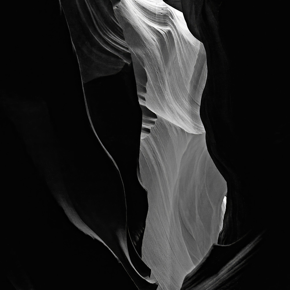 Antelope Canyon Black & White Fine Art — Flowing Sandstone Textures
