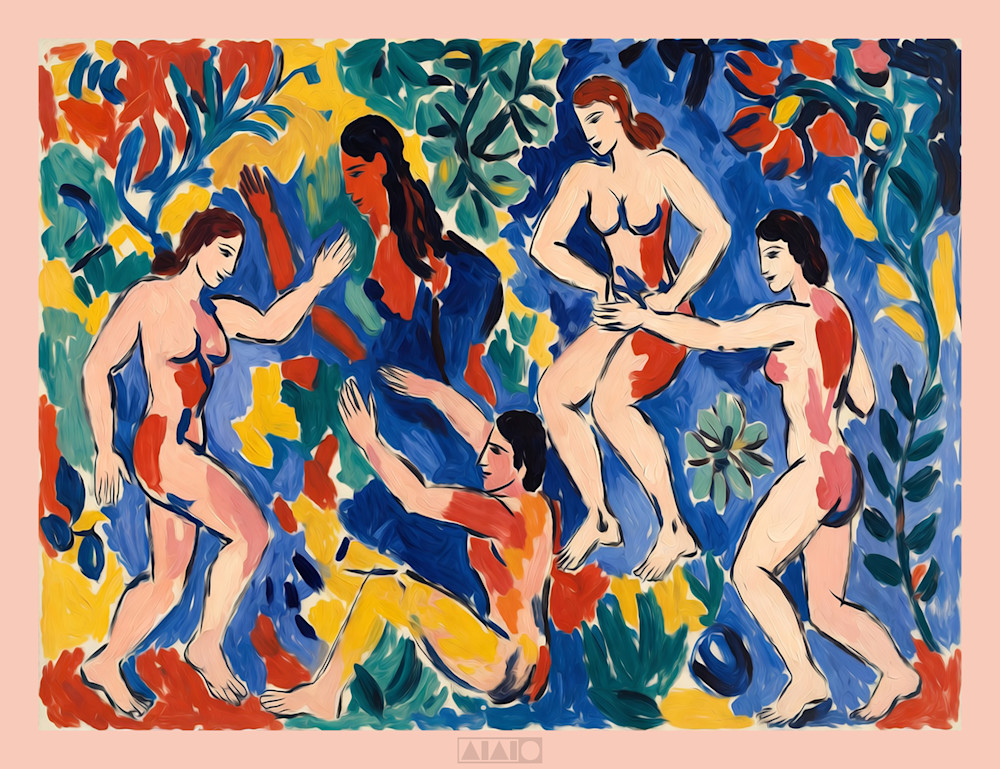 Five Figures, Manner Of Matisse Art | Art of Van Evan Fuller