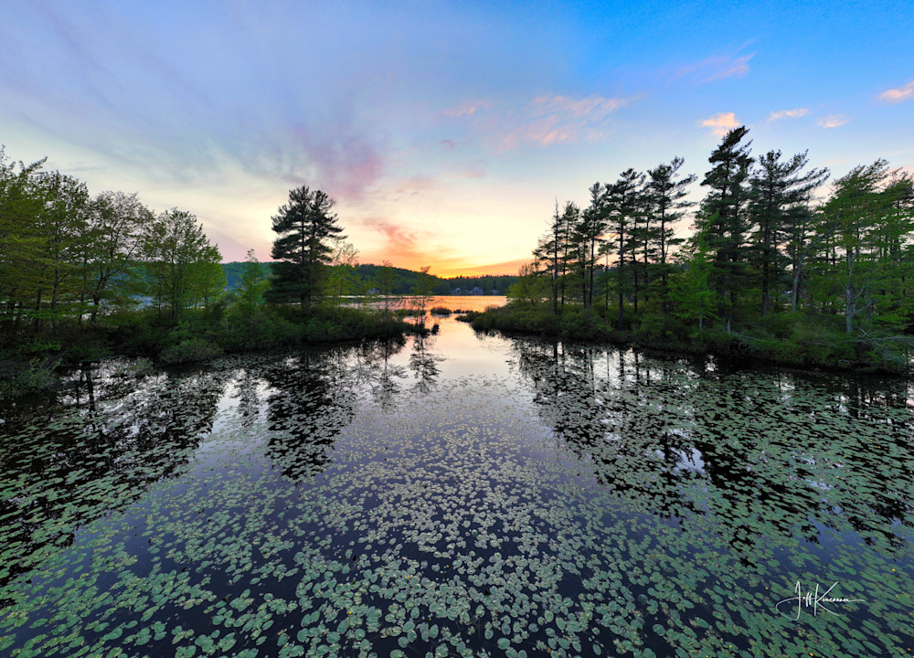 Golden Pond Serenity Photography Art | Artistic Insights Aerial Photography