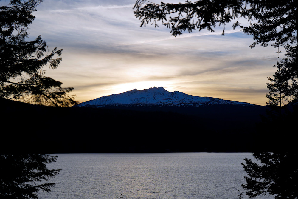 Diamond Peak Above Odell Lake Photography Art | InYourBackyard