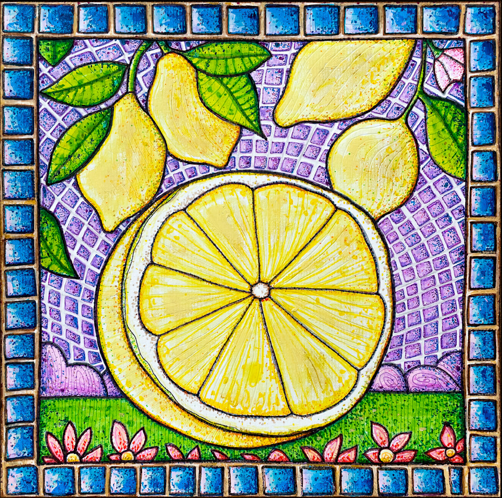 Solar Plexus Lemon Chakra Art Print – Italian Mediterranean Series