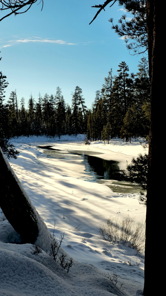 Deschutes River Nearly Fozen Photography Art | InYourBackyard