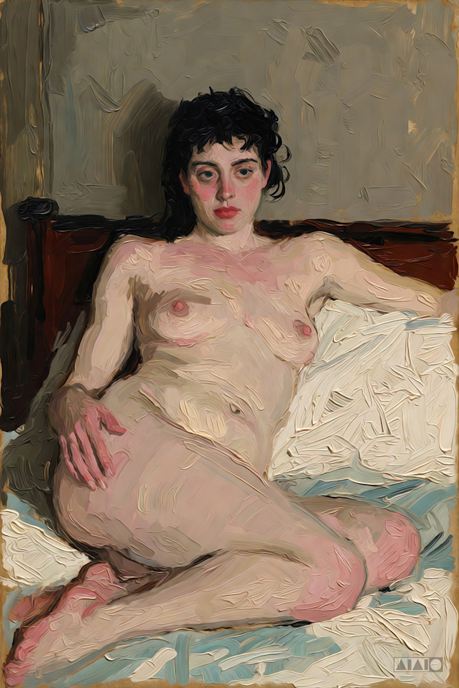 Woman On A Bed Art | Art of Van Evan Fuller