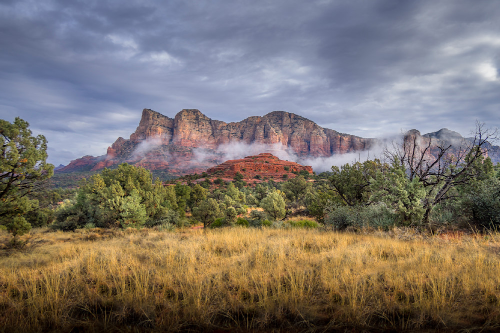 Clouds Hanging around Lee Mountain at Sedona