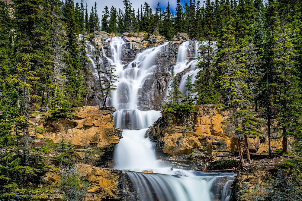Tangle Falls in Jasper National Park