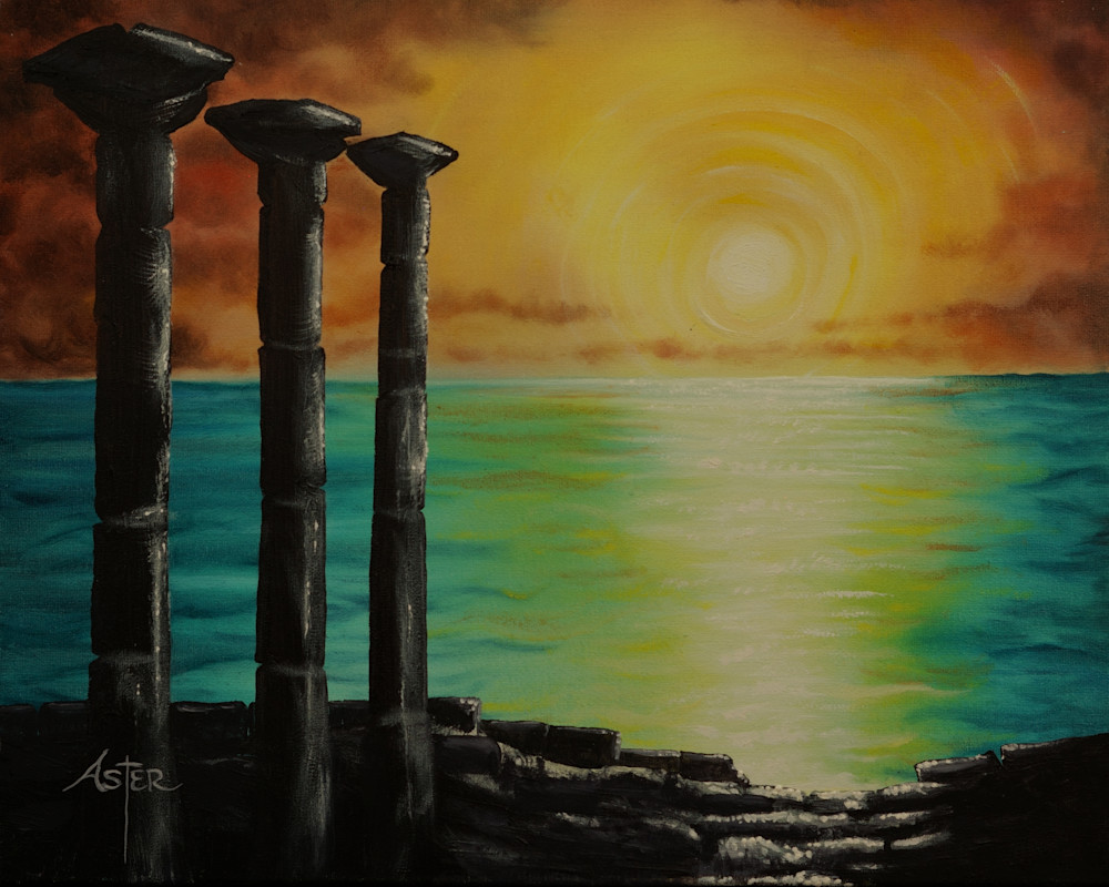 Athena Sunset Art | Aster's Art