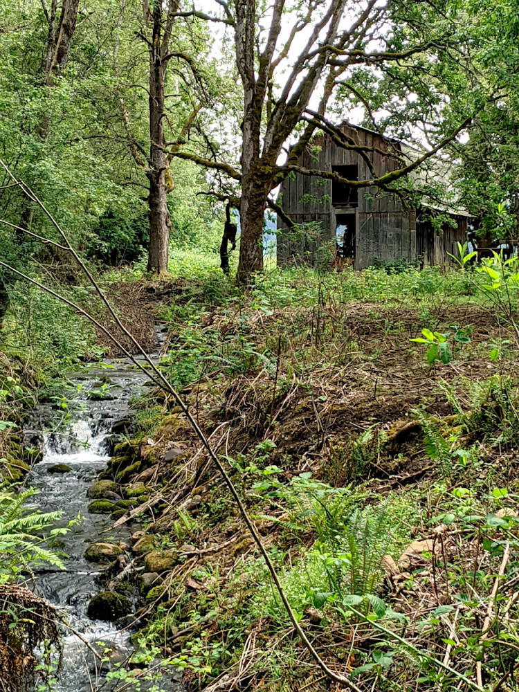 Dickie Prarie Barn Along Creek Photography Art | InYourBackyard