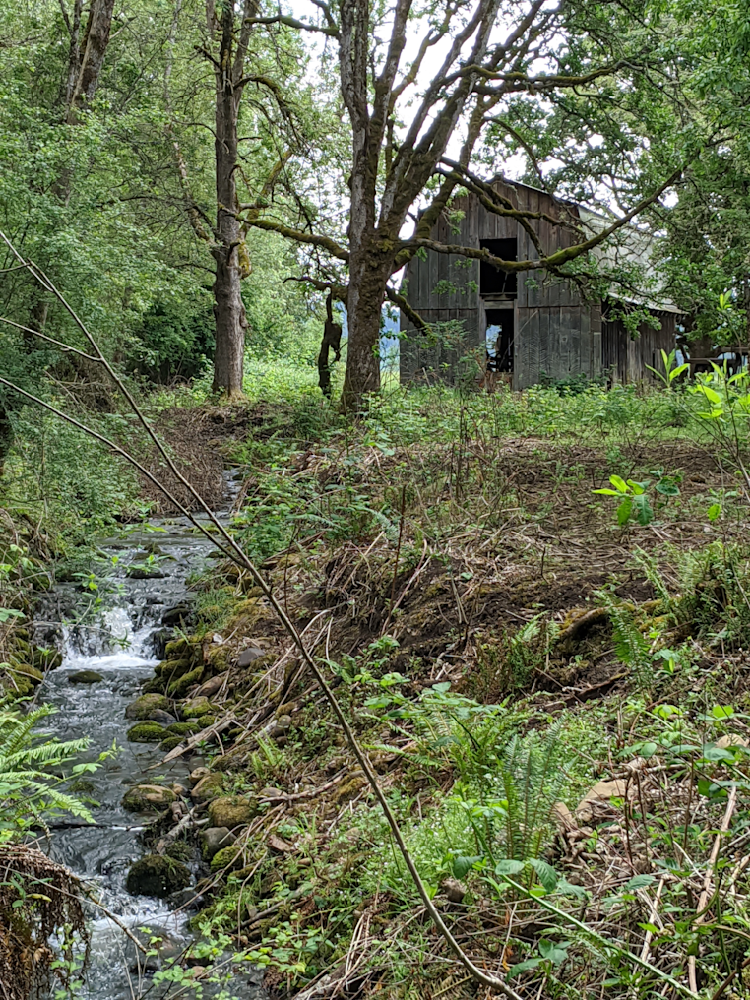 Dickie Prarie Barn Along Creek Photography Art | InYourBackyard