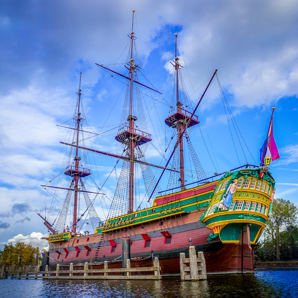 Replica of the 8th-century ship 'Amsterdam'