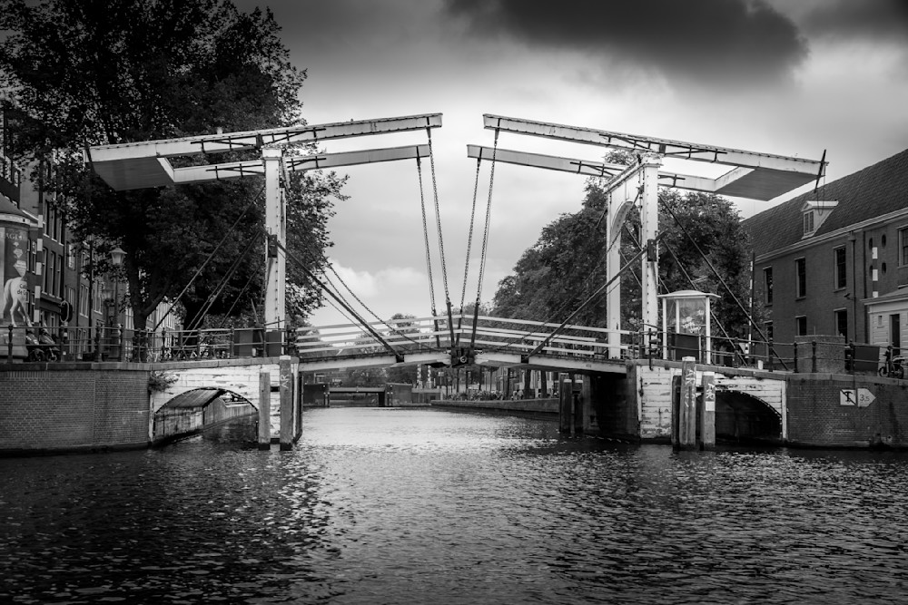 The historic Walter Susking Draw Bridge in Amsterdam