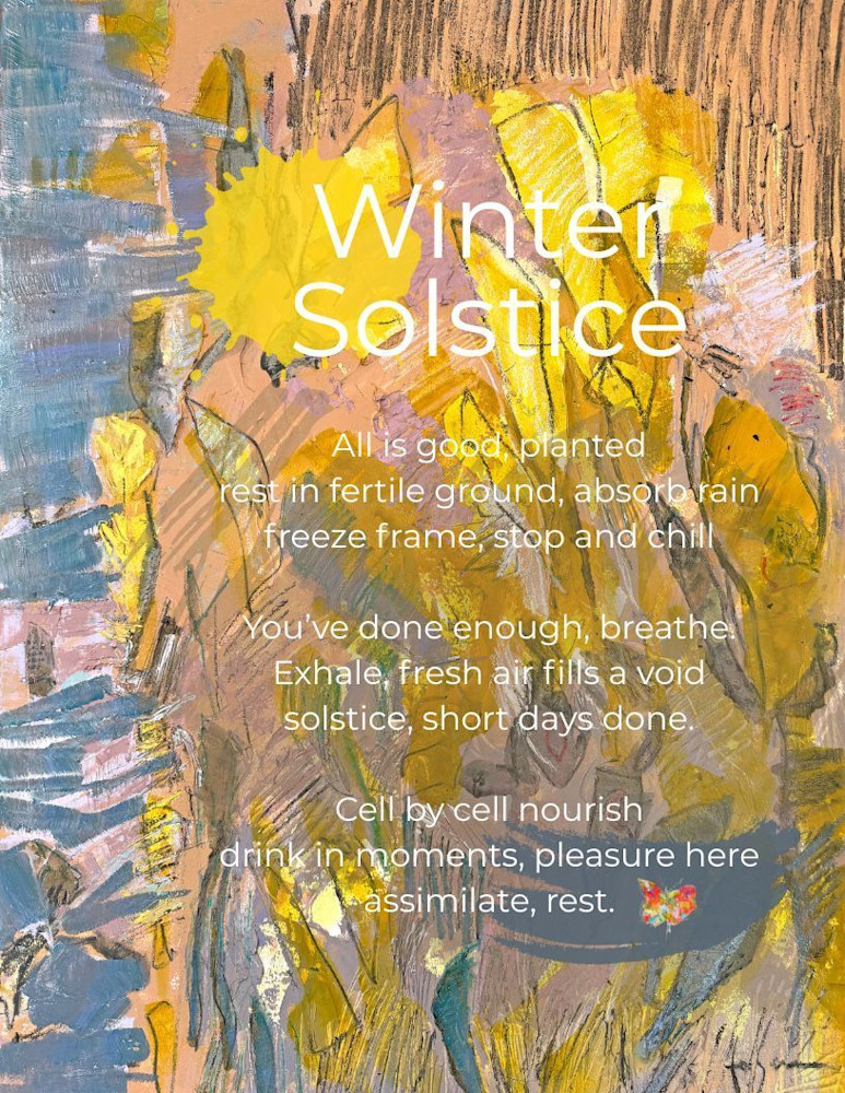 Winter Solstice Haiku Art by Dorothy Fagan Fine Art Print