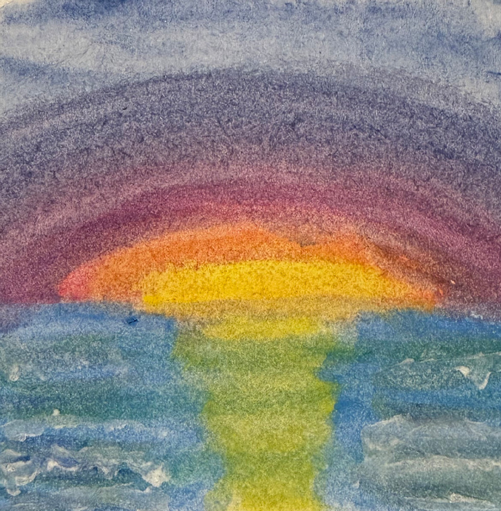 Micro Sunset Christmas Day Art | Whiskers and Waggers