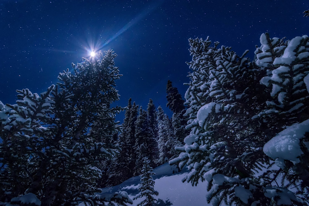 Michael J Bauer Photography - Colorado Winter Full Moon Night