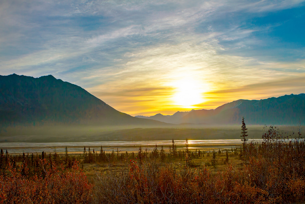 Fall Sunset on Denali Highway