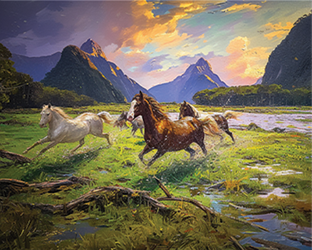 Sunset Run Art | Drew Slack Fine Art