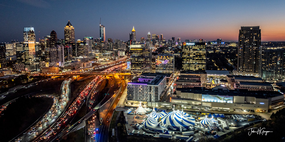 Atlantic Station Sunset Photography Art | John Grogan Photography