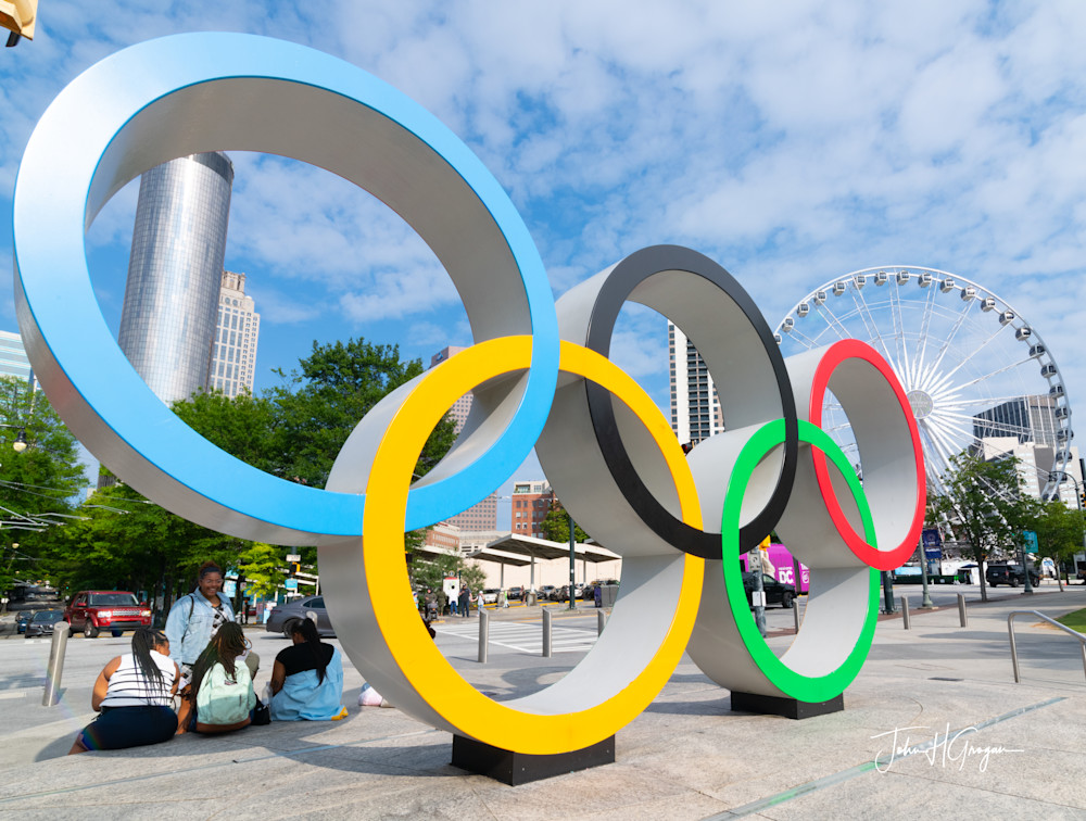 Centennial Park Olympic Rings Photography Art | John Grogan Photography