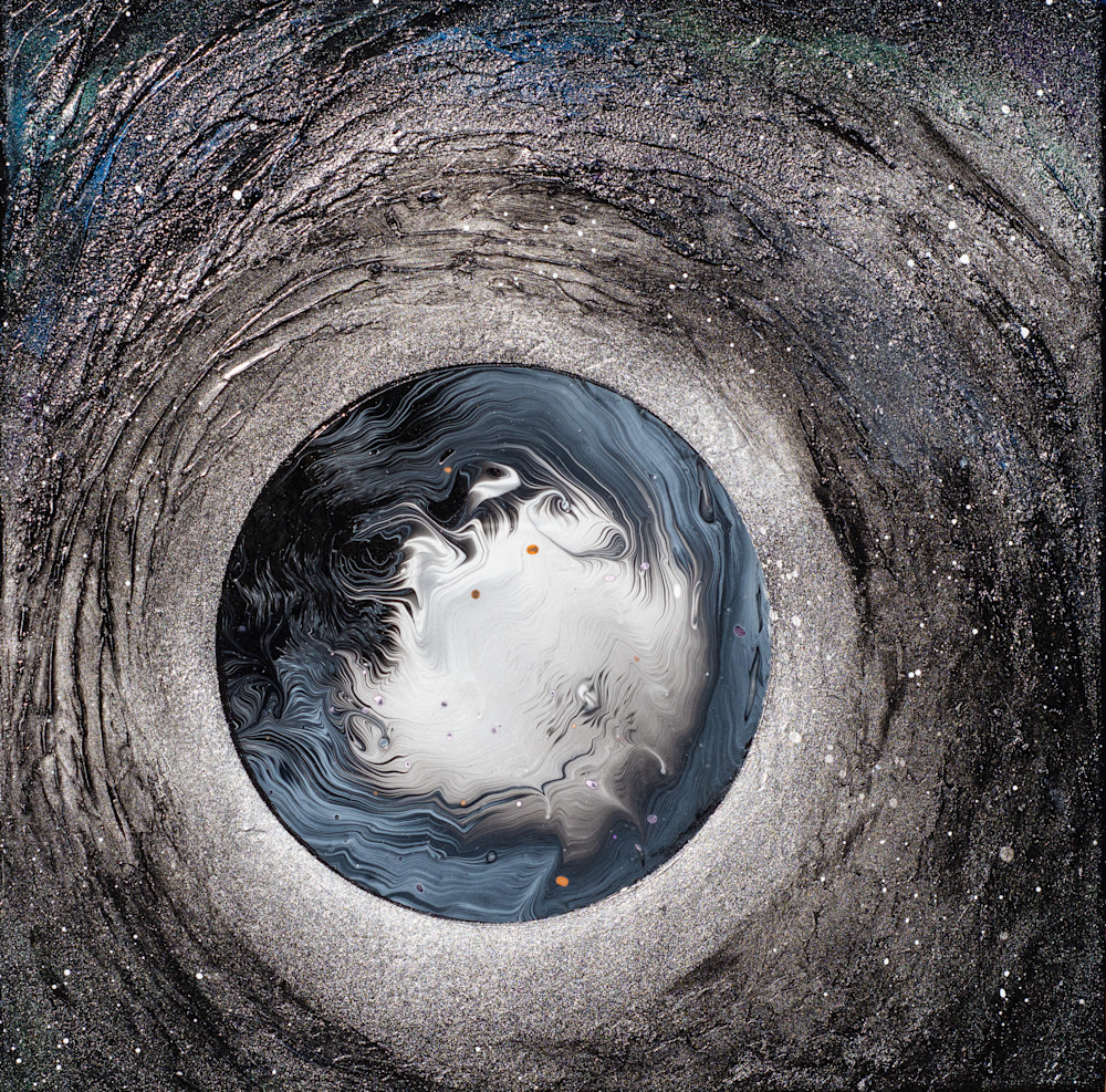 Metallic Moonshine 12x12 Art | Marina Pearson Art