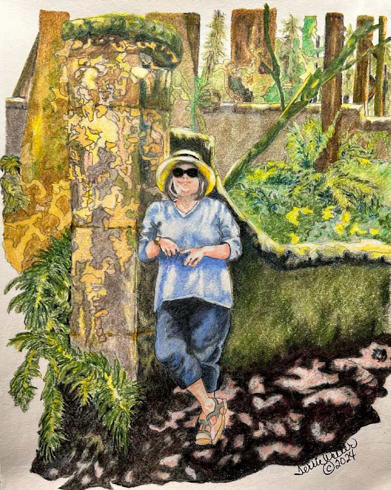 My Sister At Belknap Gardens Art | Fine Art by Terrie D