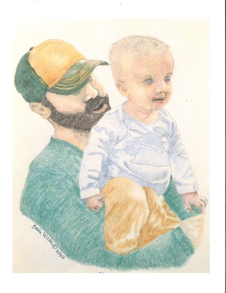 My Son And Grandson Art | Fine Art by Terrie D