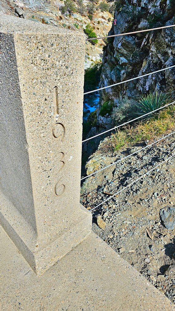 Bridge To Nowhere Column   San Gabriel Mountains Photography Art | InYourBackyard