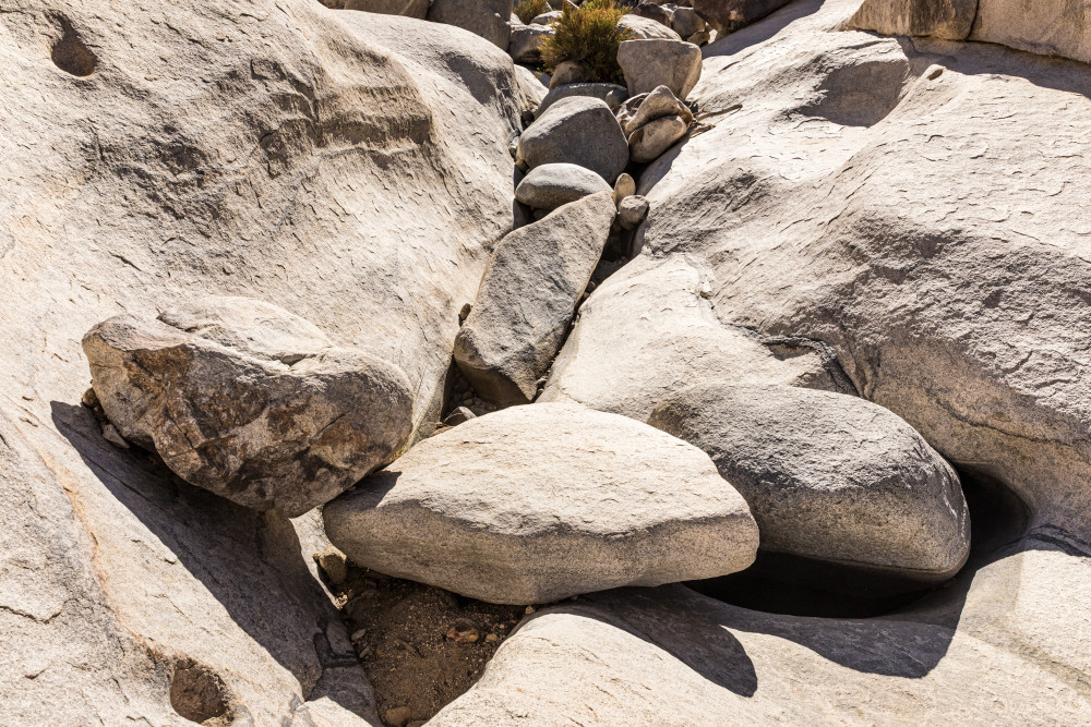 A rock gully  in the Rattlesnake Canyon area of Joshua Tree National Park.