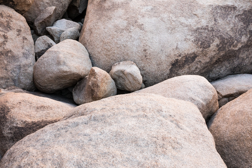 Boulders and rock formations near Indian Cove and Rattlesnake Day use area, Joshua Tree National Park.