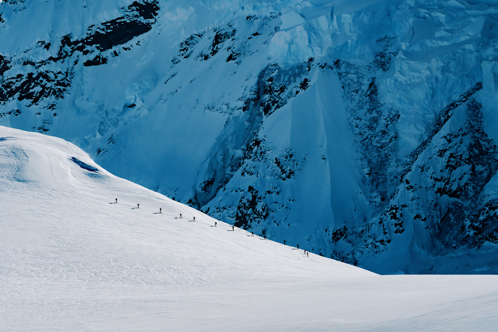 Antarctica Ski Ascent Glacier | Polar Ski Expedition Photography
