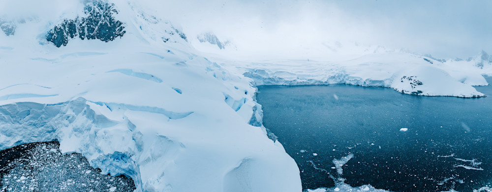 Antarctica Ice Shelf Aerial Photograph | Fine Art Polar Landscape