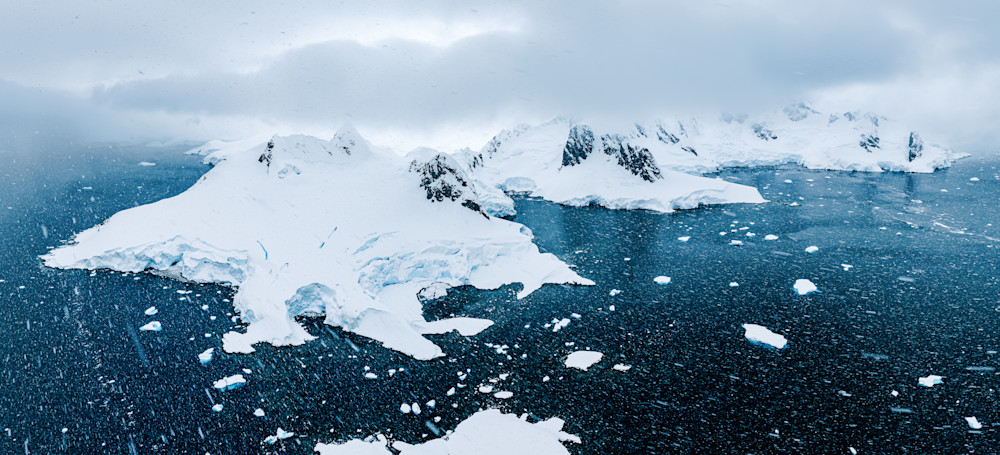 Antarctica Coastline Drone Photo | Polar Expedition Fine Art Print