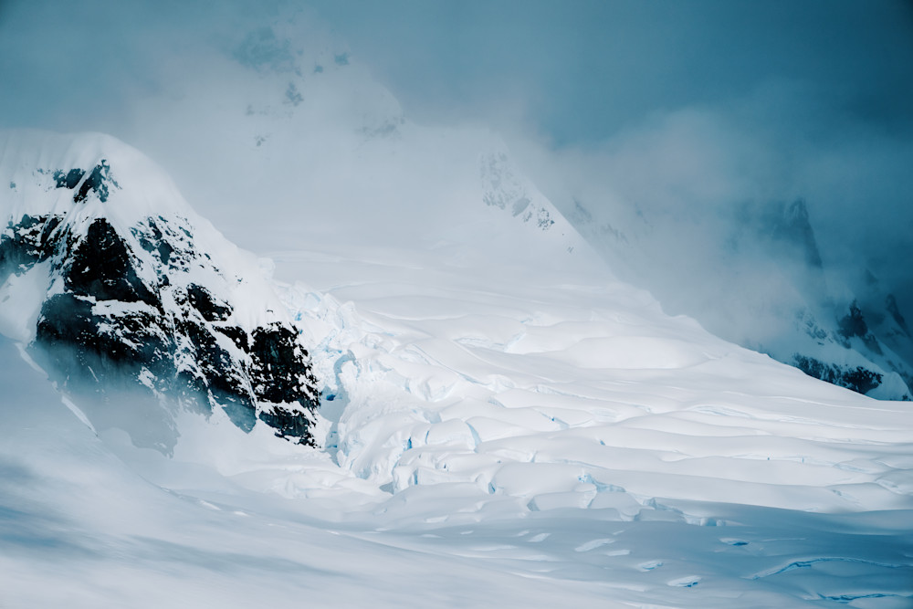 Glaciated Peaks And Drifting Clouds Photography Art | Tamara Susa Photography