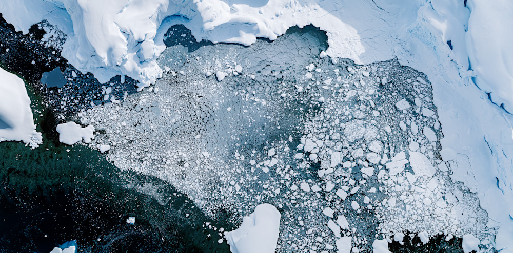 Antarctica Sea Ice Aerial Photography | Abstract Polar Fine Art