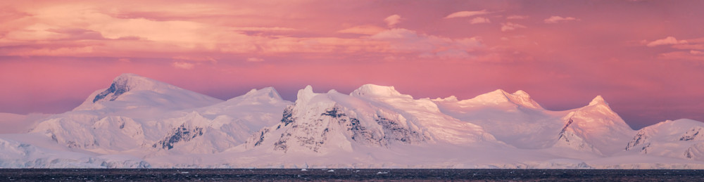 Antarctica Sunset Mountain Photography | Fine Art Polar Landscape
