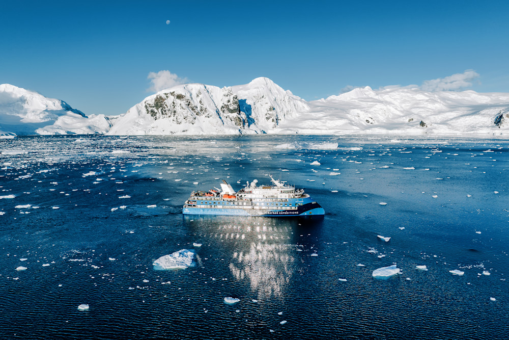 Antarctica Expedition Ship Reflection | Polar Fine Art Photography