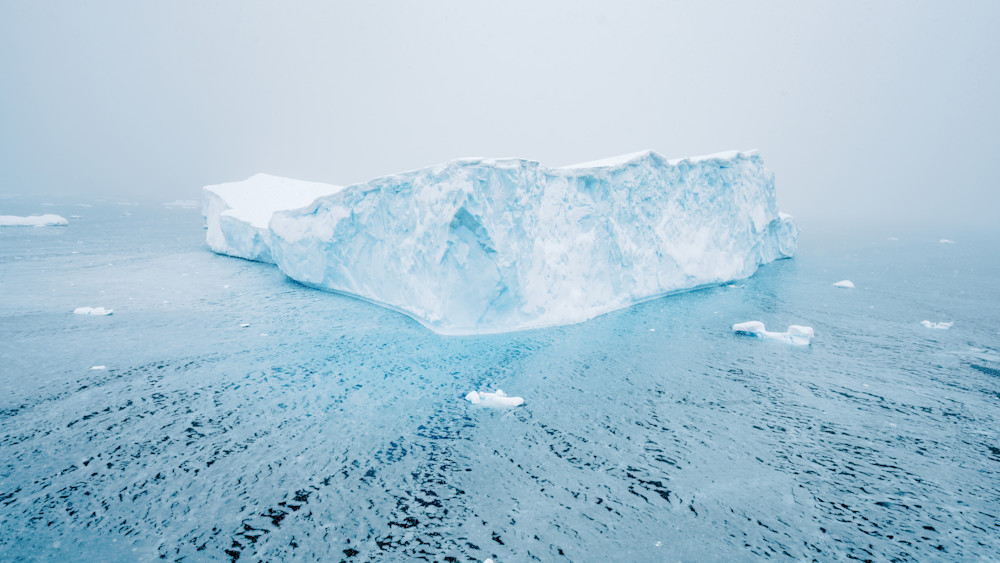 Minimalist Antarctic Iceberg Photography | Blue Silence