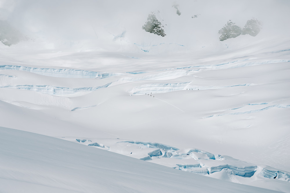 Ski Expedition on Antarctic Glacier | Across the Crevasses