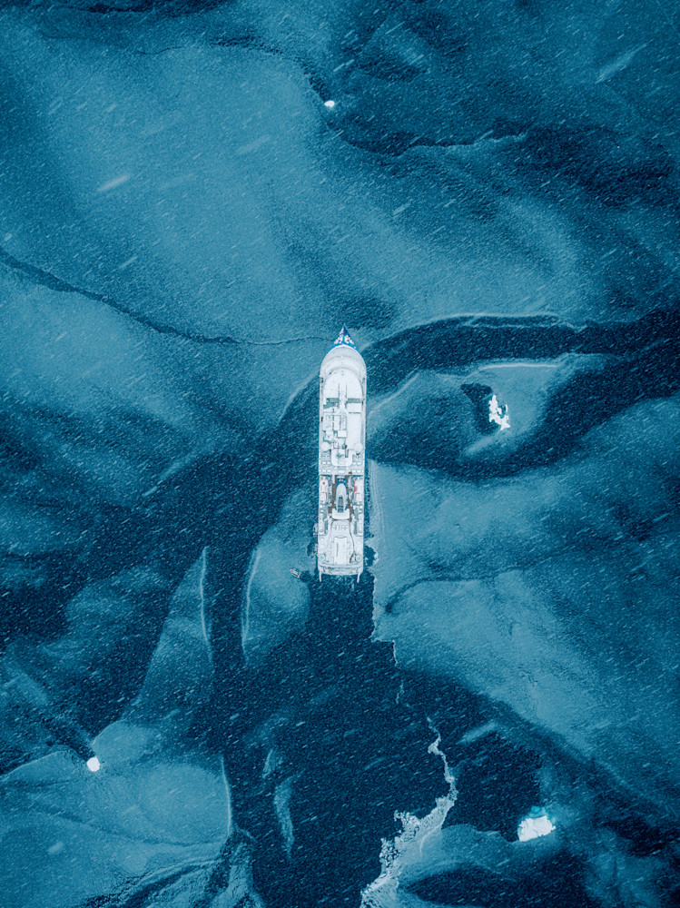 Antarctica Expedition Ship Aerial | Polar Fine Art Photography