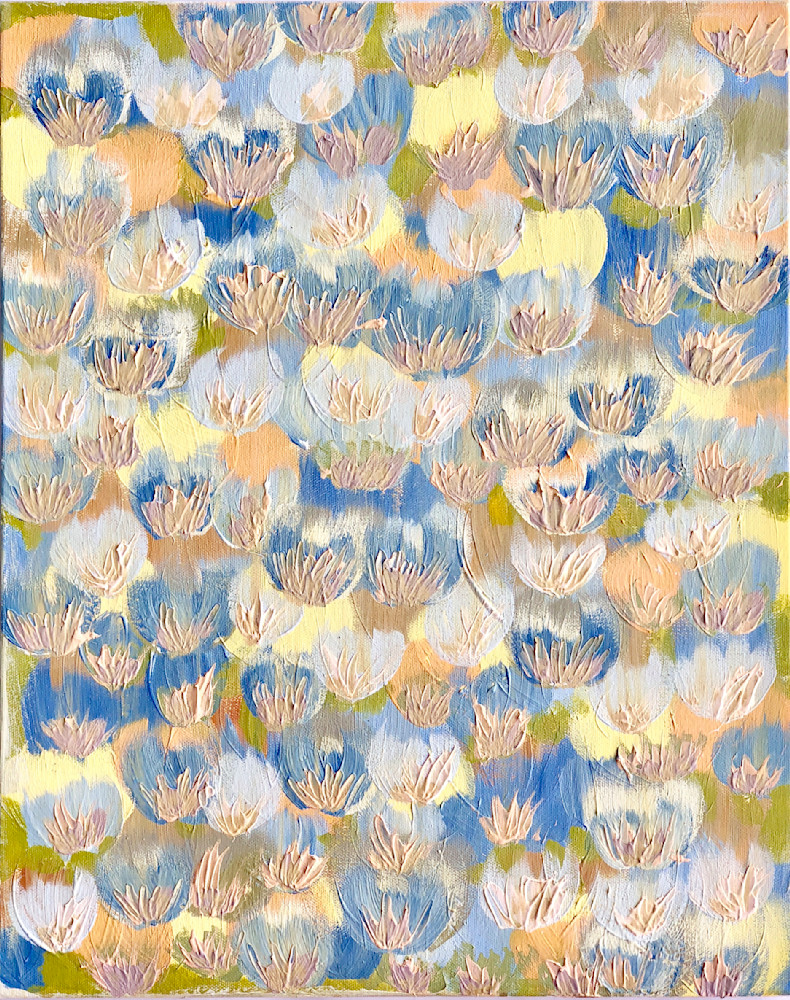 Abstract Tulips Art Prints | Colorful, Textured & Dynamic Paintings by Heather Fleming