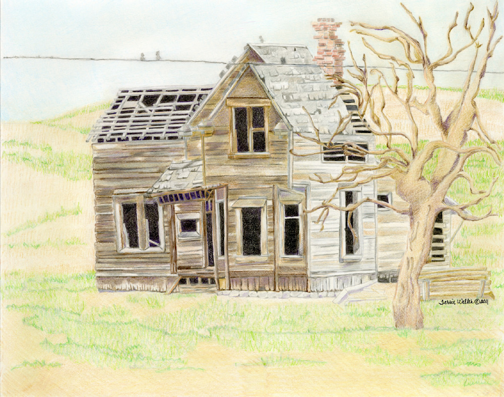 Old Building In Eastern Oregon Art | Fine Art by Terrie D