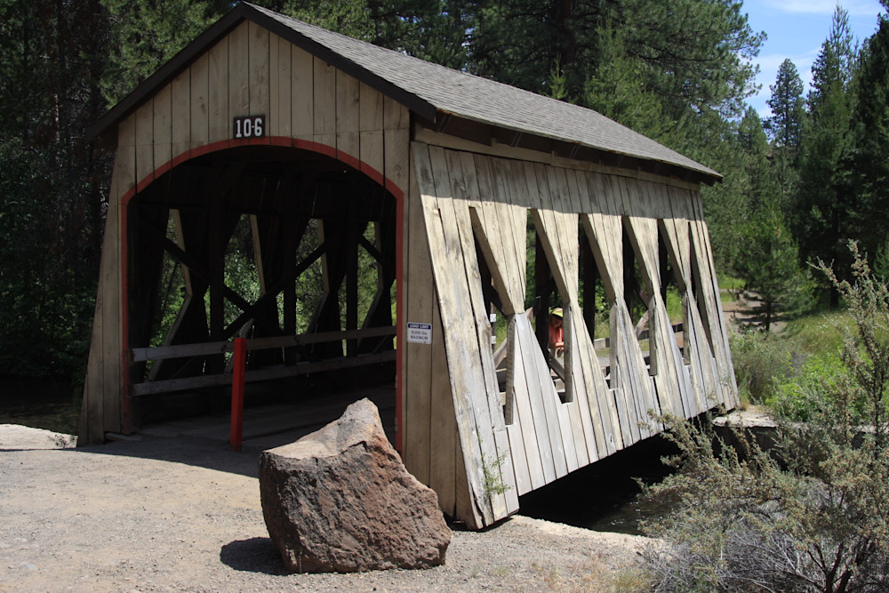 Lauras Photo Of Old Road Bridge On Mc Kenzie River Art | Fine Art by Terrie D