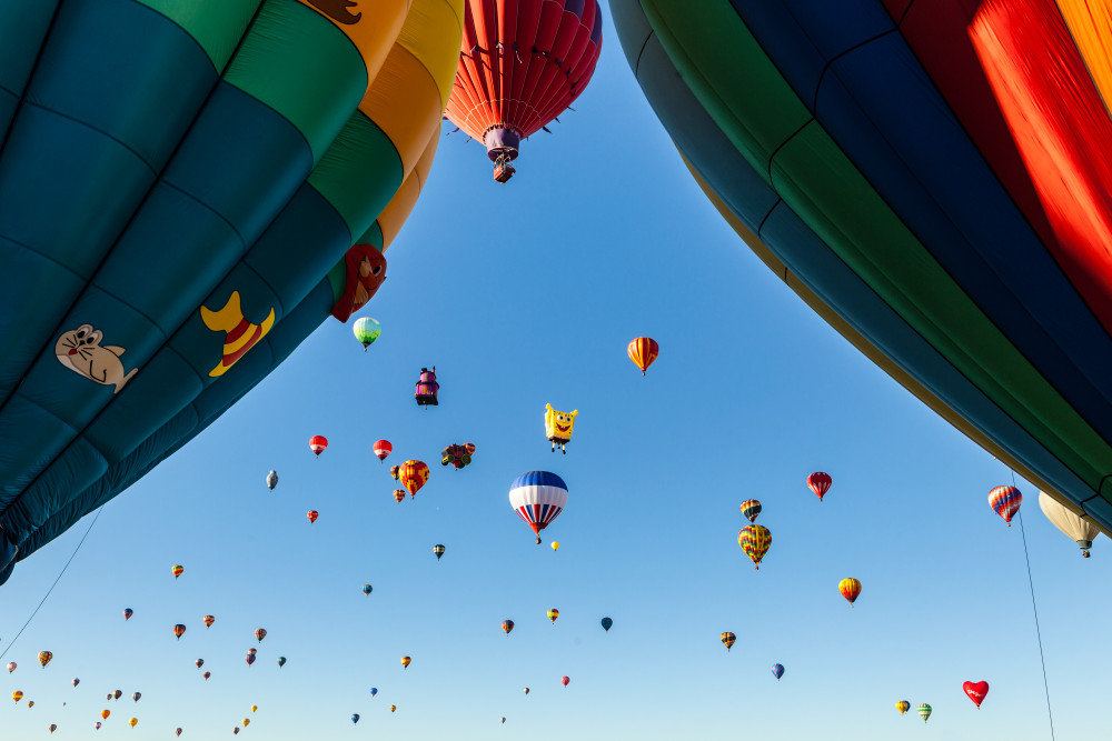 Hot air Balloon Fiesta, October, 2010. Albuquerque, New Mexico, USA.