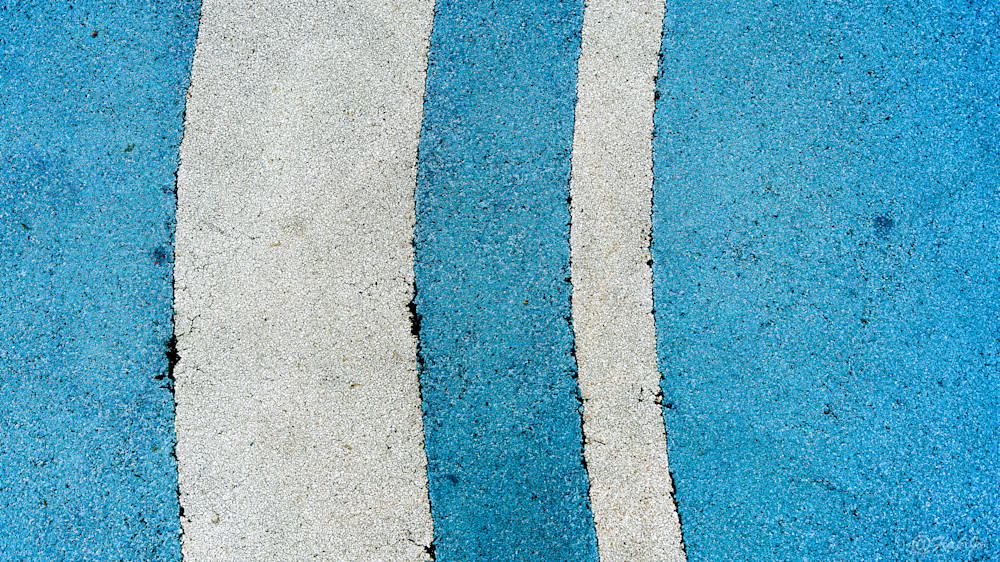 White Curves Blue Ground .Jpg Photography Art | philippejanssens