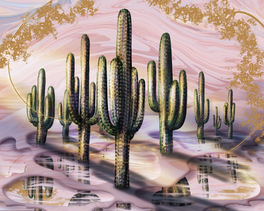 Sunspell Reflection Fine Art Print, Contemporary Desert Wall Art