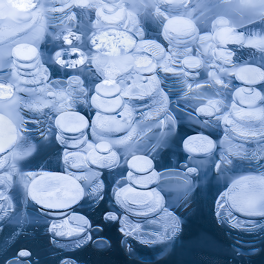 Pressure Column – abstract ice photography
