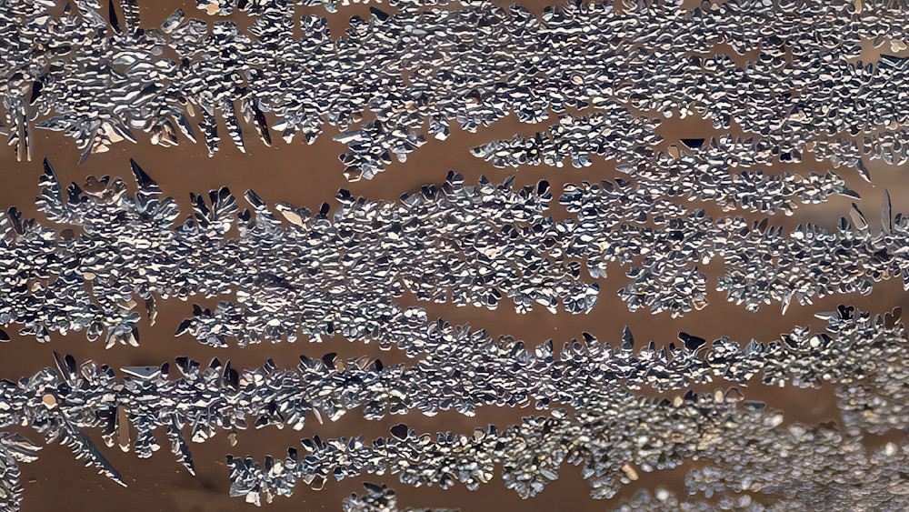 Ice Sediment – abstract ice photography