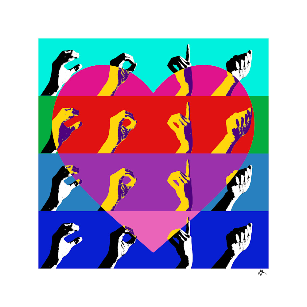 CODA LOVE Fine Art Print by Jon Savage Celebrating Deaf Culture and Family Identity