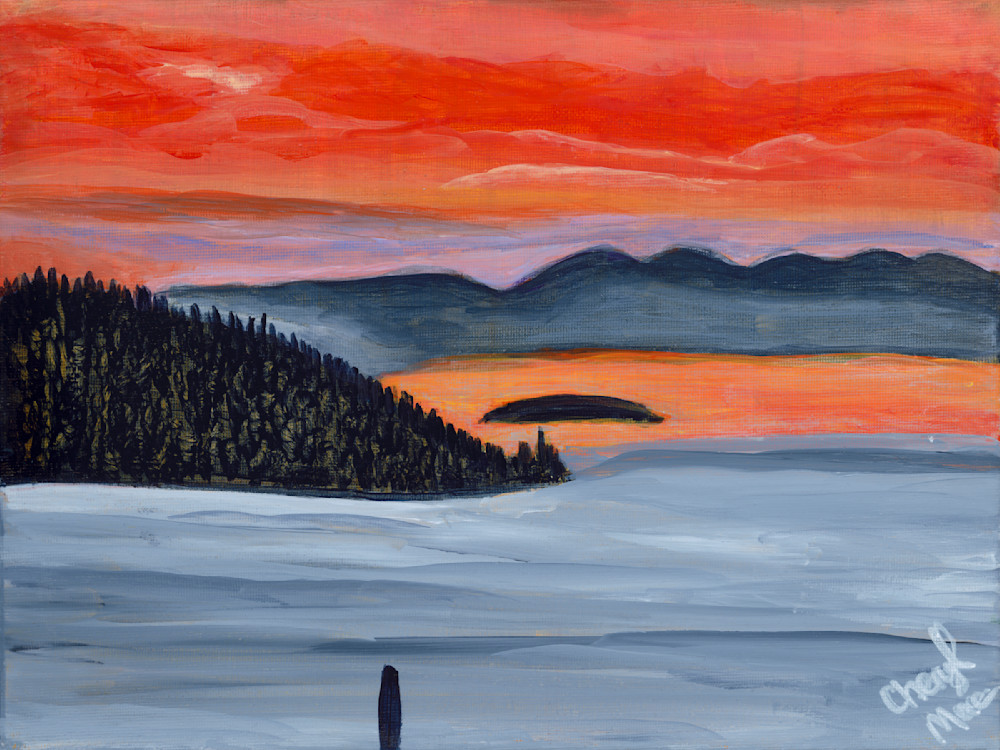 Nature's Palette: The Tranquil Beauty of a Coastal Sunset